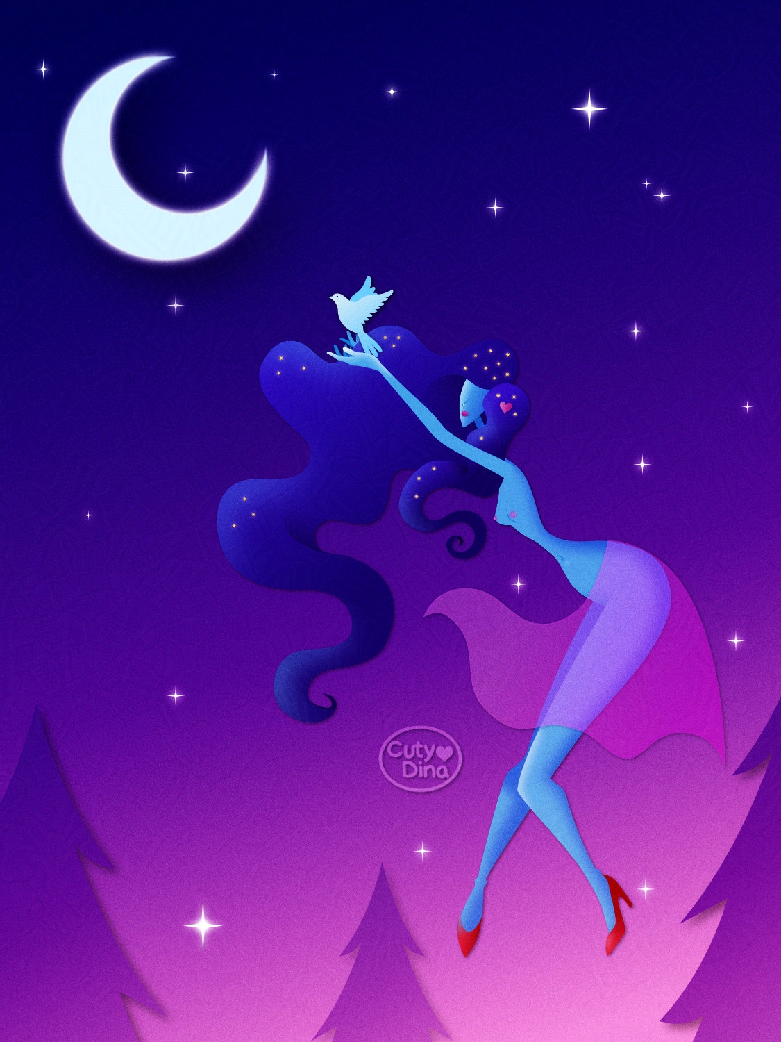 Moon PinUp