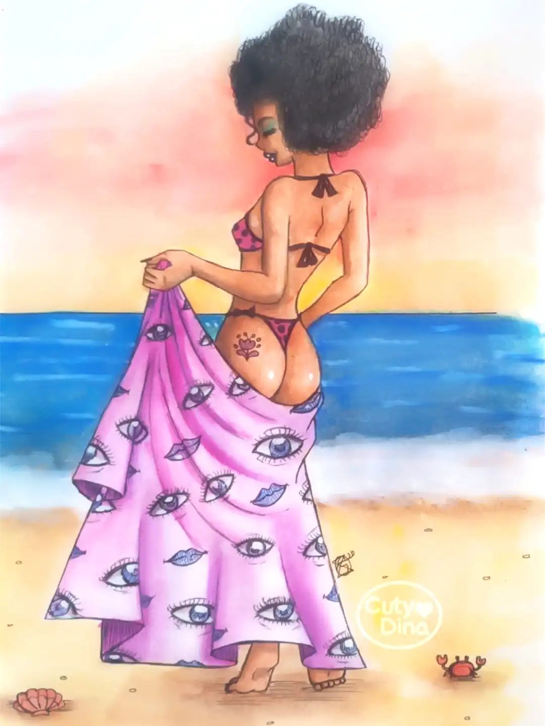 On the beach